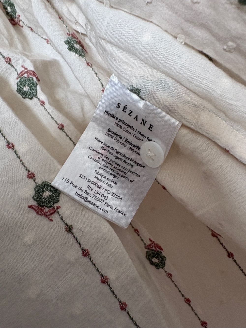 Sezane Chlo Shirt - Picture 6 of 8